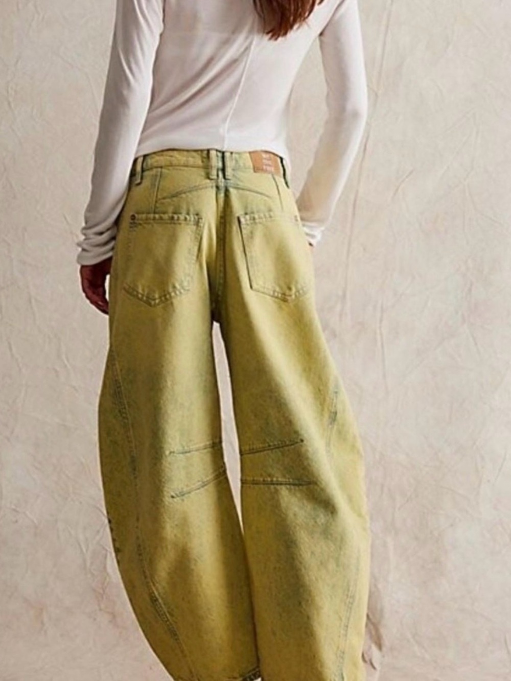 Free People Barrell Jeans in Flying Saucer (color). RARE - Picture 5 of 6